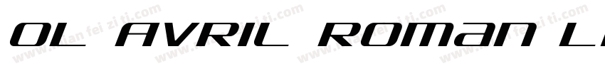 OL Avril Roman Light字体转换